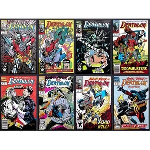 Deathlok Comic Book Lot 8 Issues 1,2,4,5,6,7,9,10 Ghost Rider Punisher NS VF‎